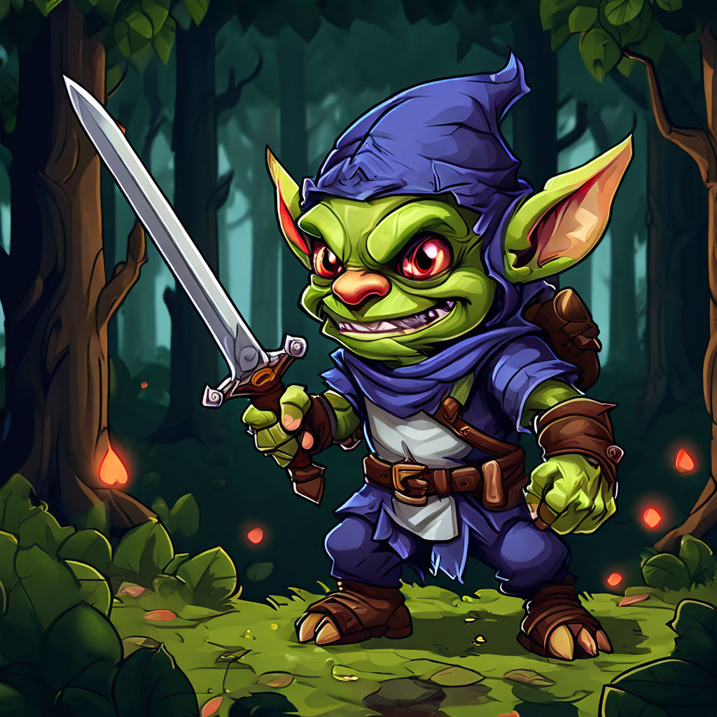 Friendly Goblin warrior pixel art