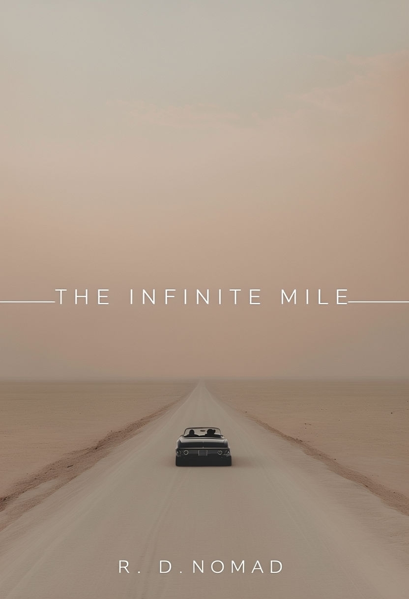 The Infinite Mile Minimalist Desert Highway Ebook Cover