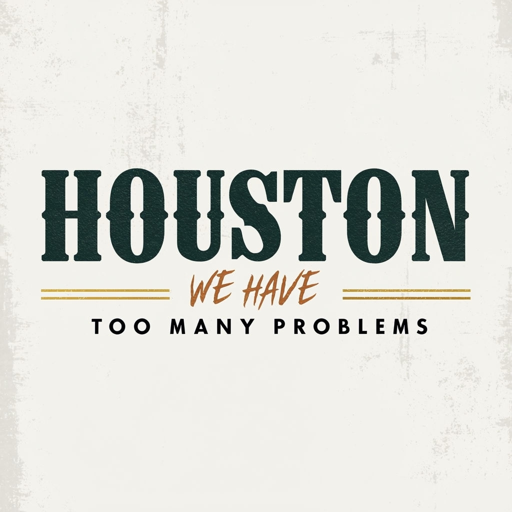 Houston We Have Too Many Problems Minimalist T-Shirt