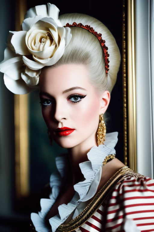 Rococopunk portrait Marie Antoinette. Vogue magazine. Parisi... by ...