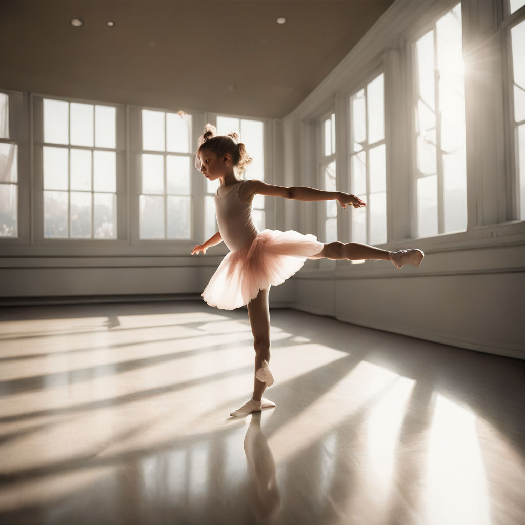 A child practices ballet moves in a mirrored dance studio by Ashraf Ali ...