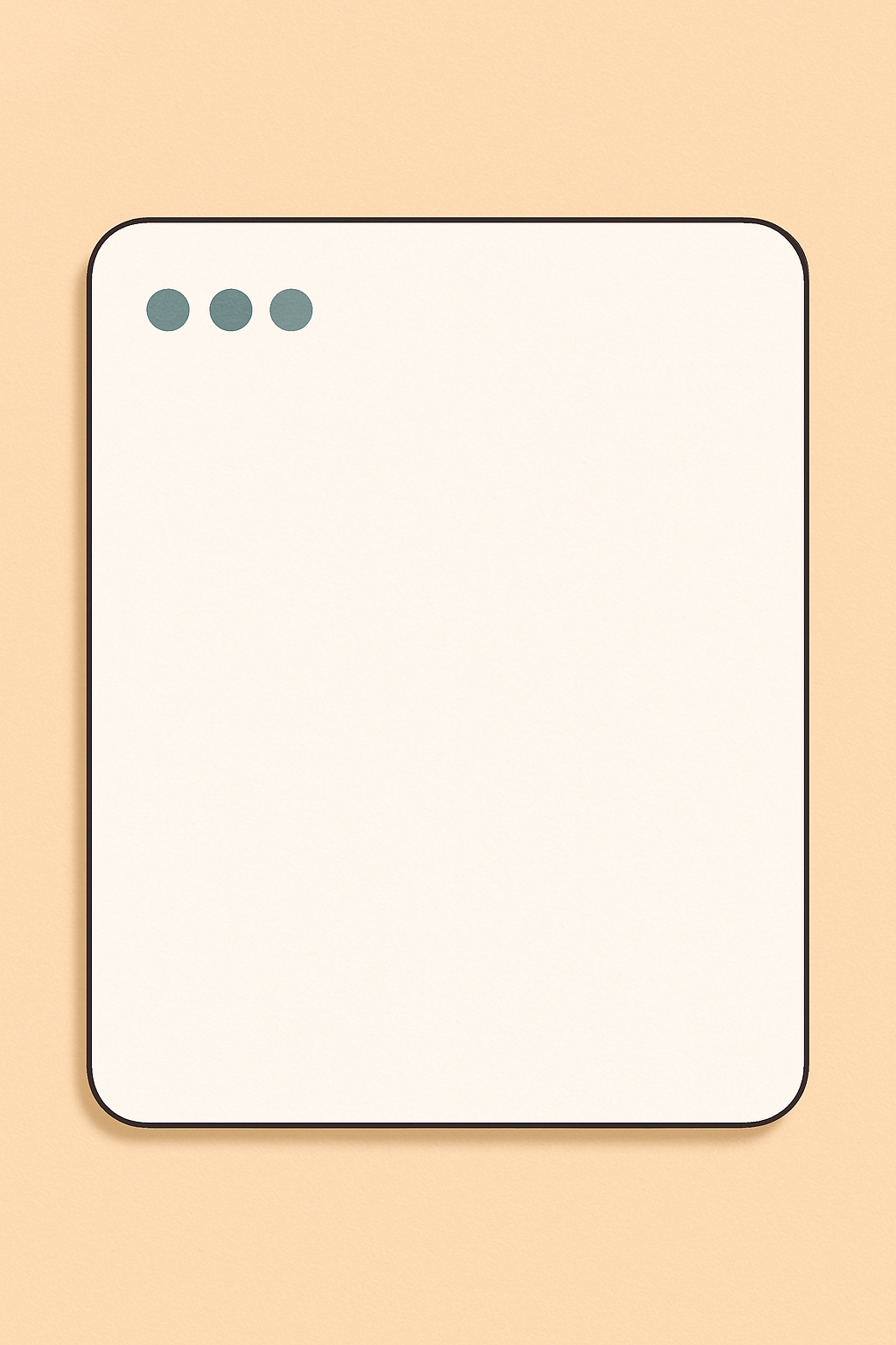 Minimalist Off-White Panel with Circular Dots Illustration Social Media Post