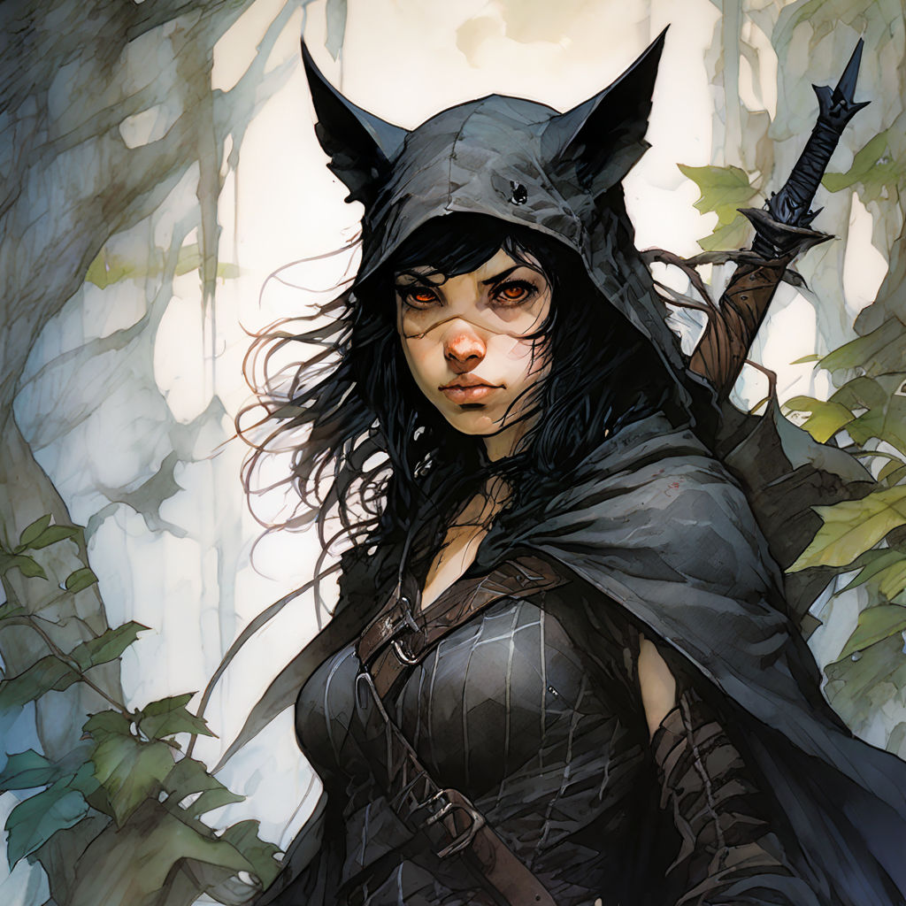 Chiropteran huntress of the jungle. Dark and mysterious with... by ...