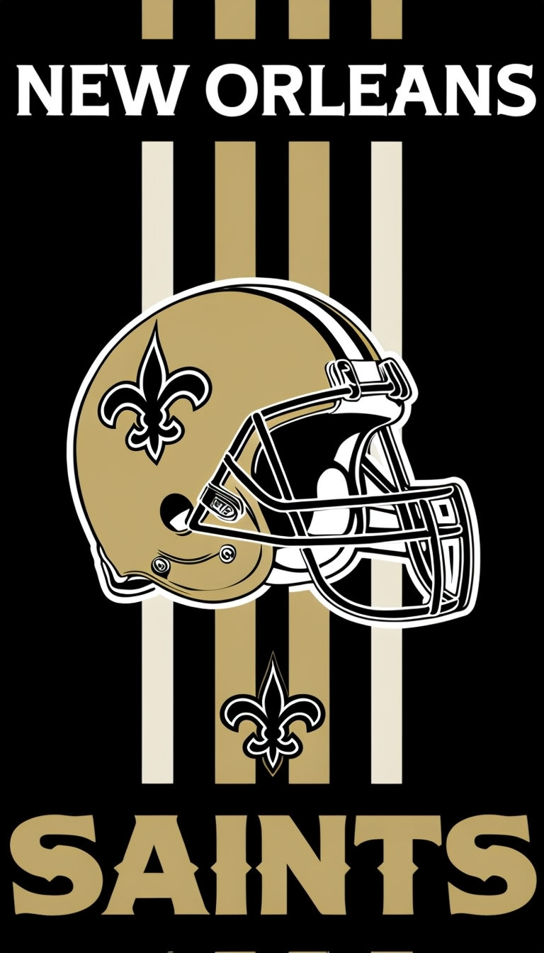 New Orleans Saints Football Helmet Graphic Design Phone Case Cover