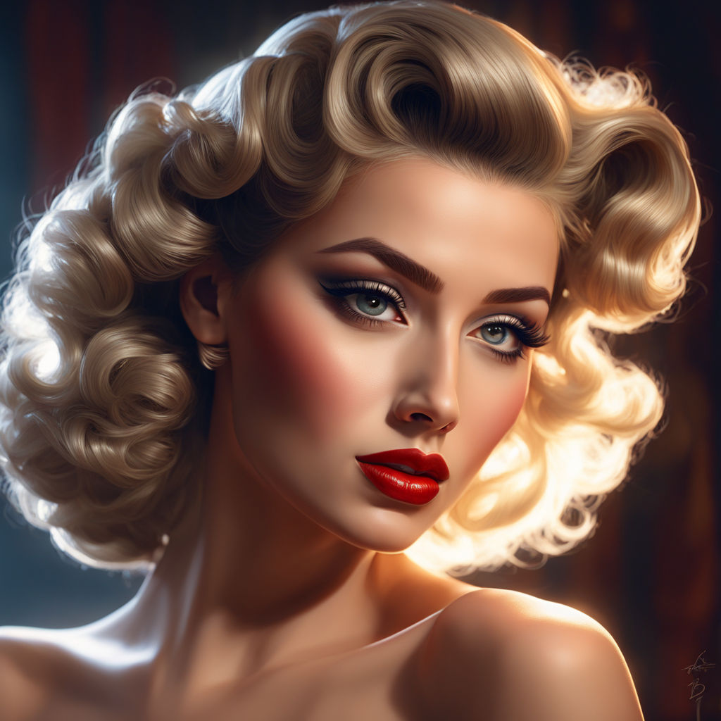 A stunningly beautiful 1950’s pin up model by C11EDG - Playground