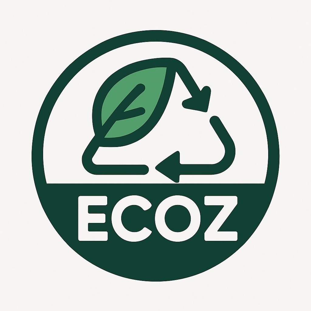 Modern Eco-Friendly Circular Logo Design with Leaf and Arrows