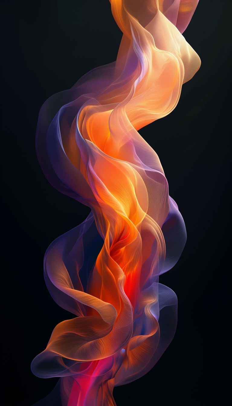 Mesmerizing Abstract Swirling Colors Digital Art Phone Case Cover