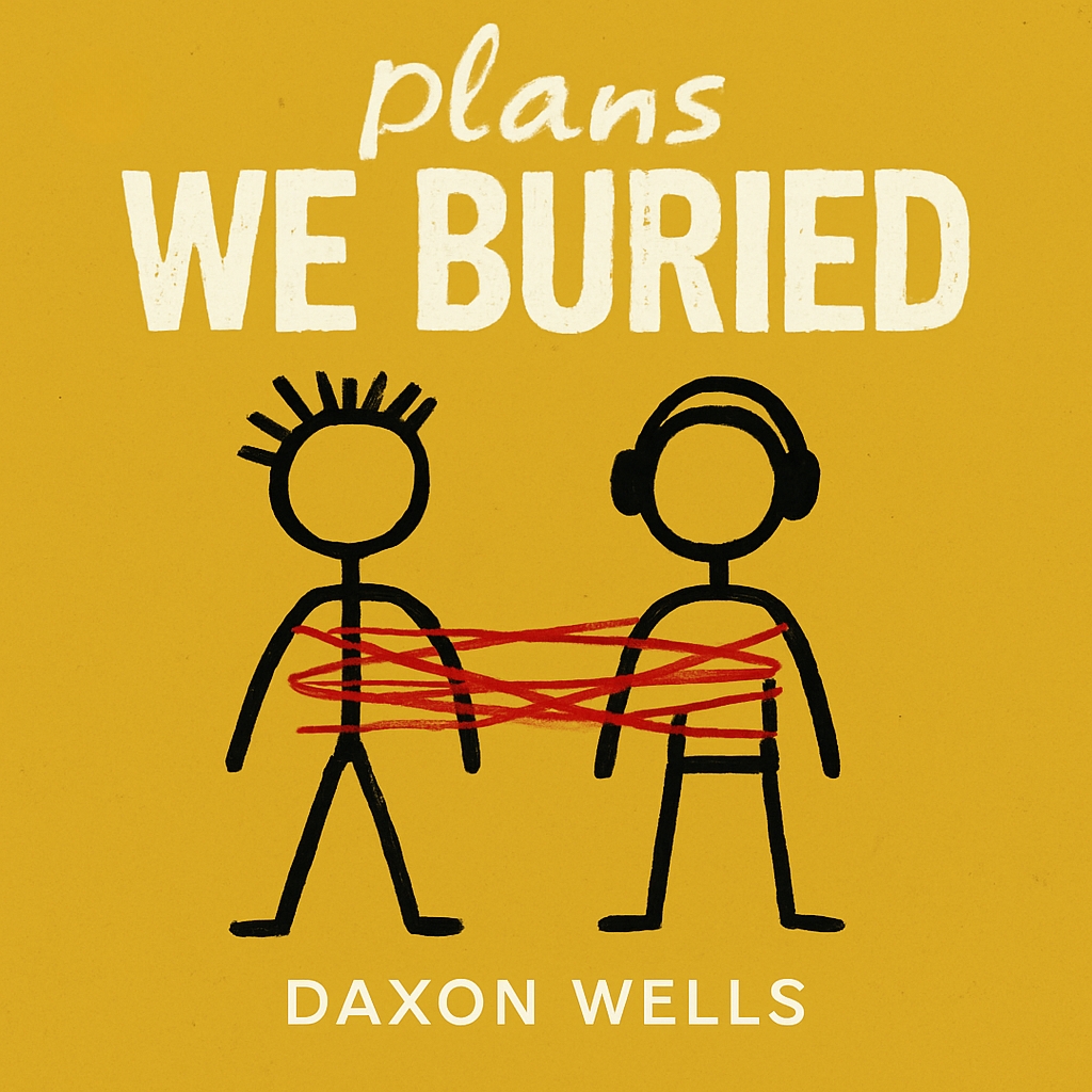Minimalist Yellow Stick Figures Cover Art for Music Album Spotify Album Cover