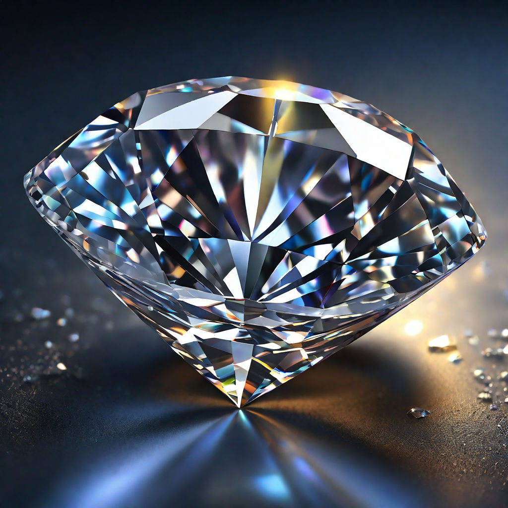 Hyper-realistic photo of shining titanium diamond by Wakuluk Adam ...