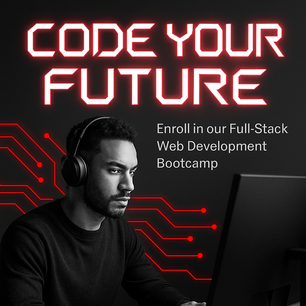 Code Your Future Web Development Bootcamp Promotional Ad