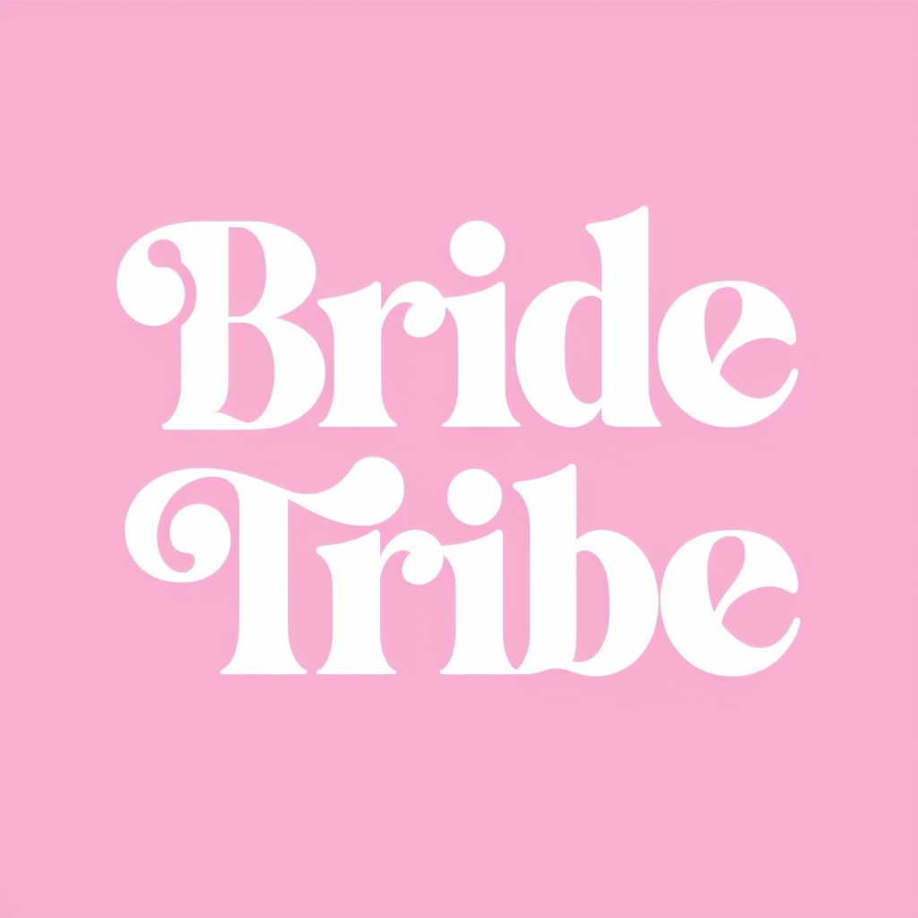 Elegant Bride Tribe Minimalist Design for Bridal Hats