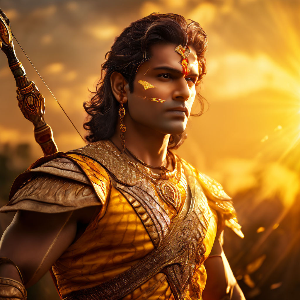 Ancient indian prince from mahabharat time who is a fierce a... by ...