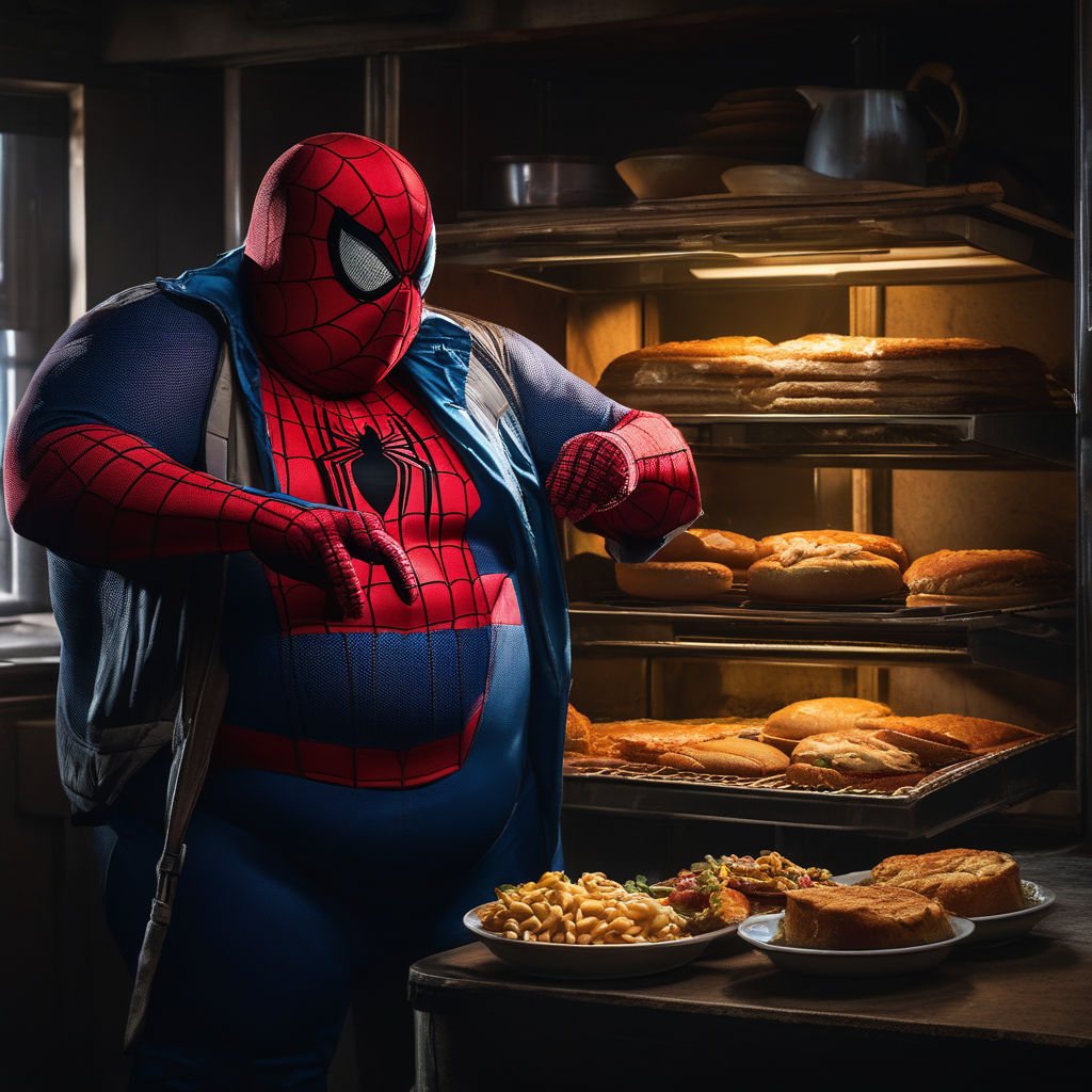 epic photo of fat Spider-Man