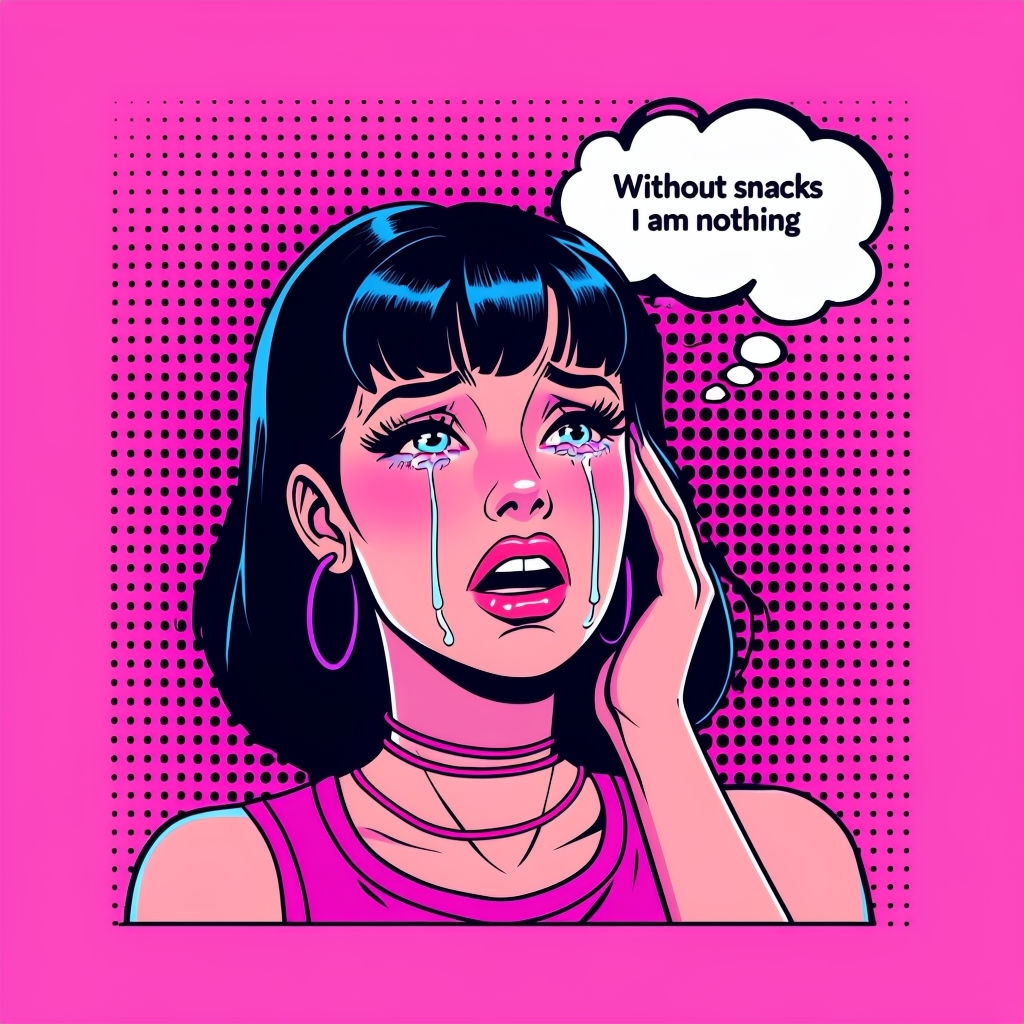 Sad Woman with Thought Bubble Pop Art T-Shirt