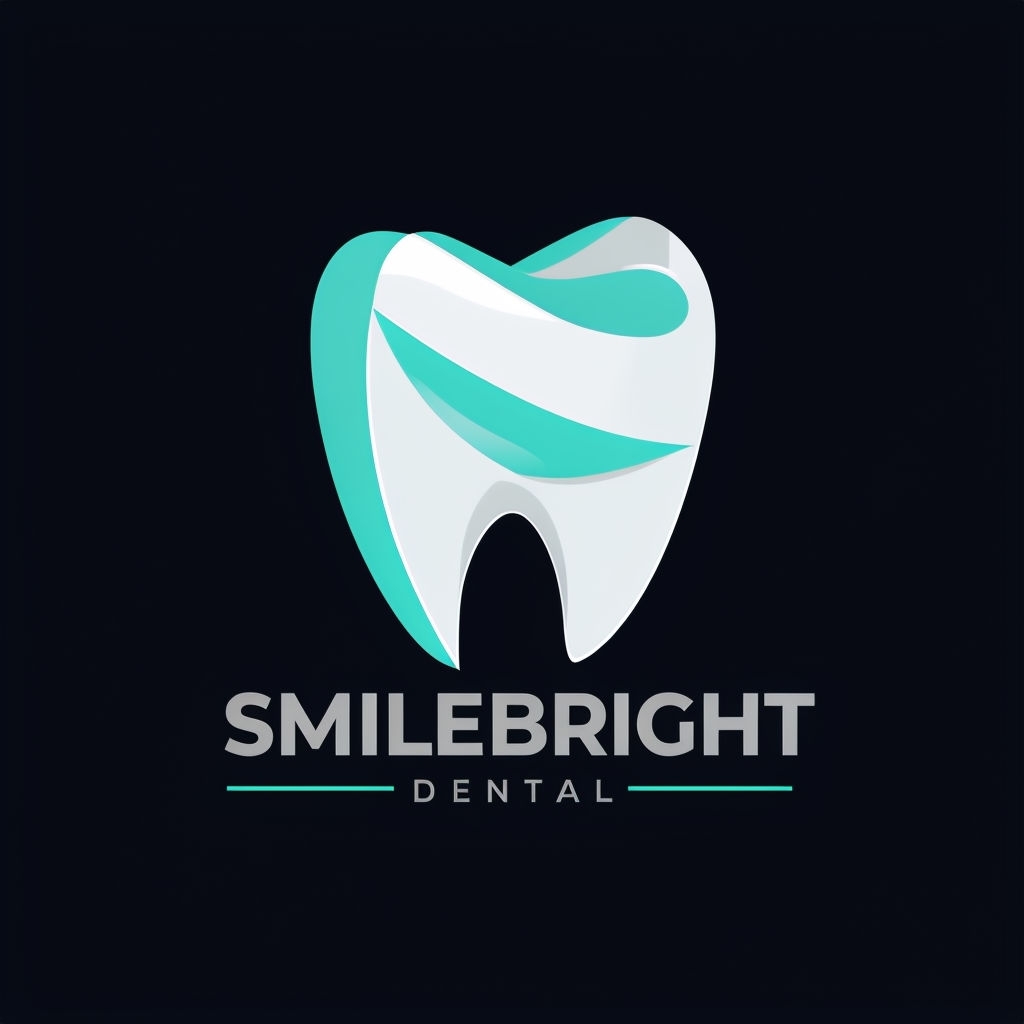 Modern Minimalist Logo Design for SmileBright Dental Clinic