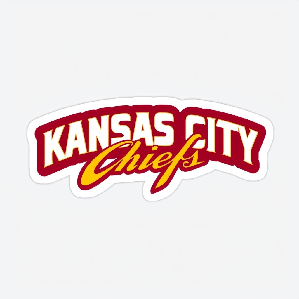 Kansas City Chiefs Bold and Elegant Sticker Design