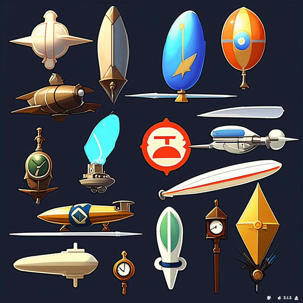 9 game cursors for the time period: electric age: dieselpunk... by Adam ...