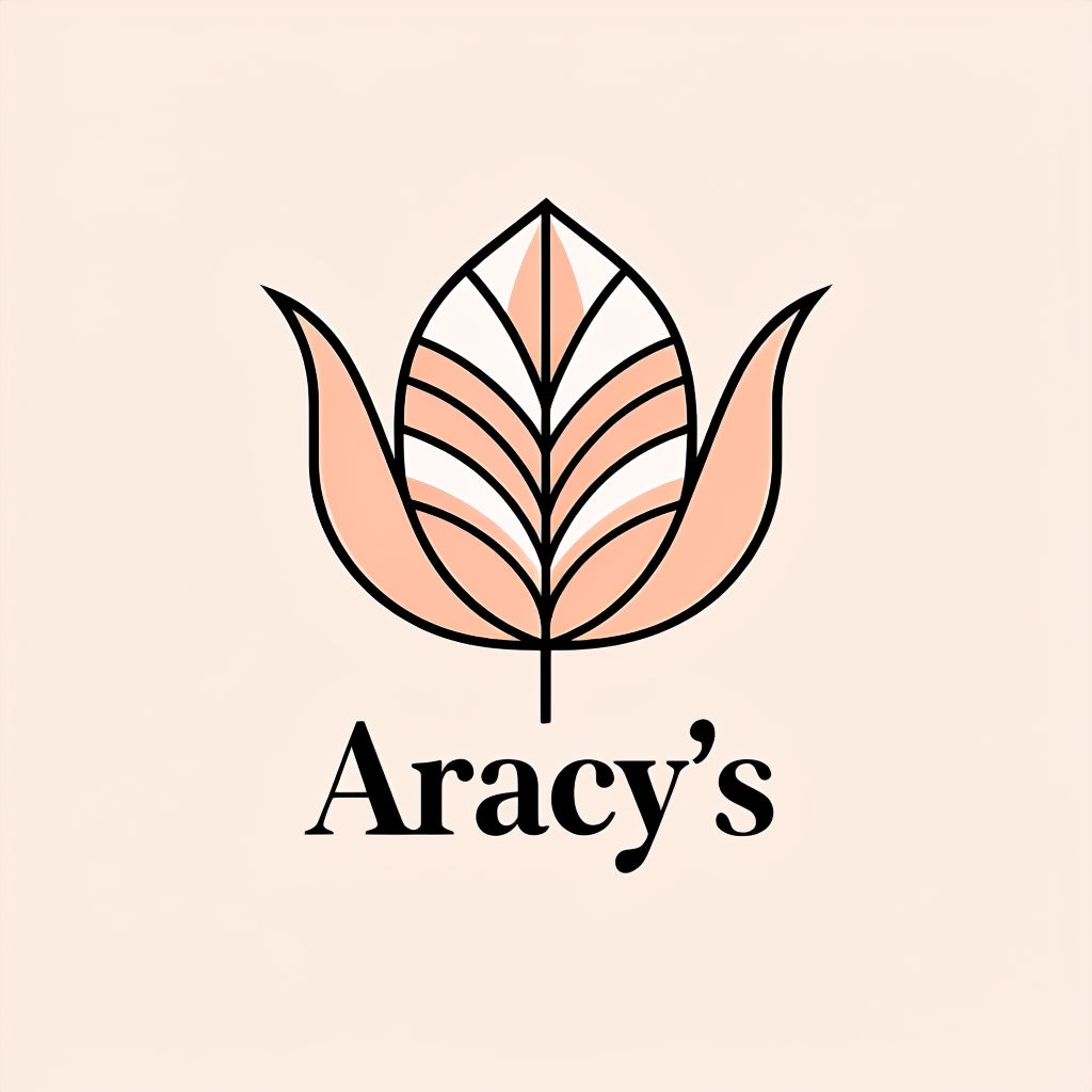 Modern Minimalist Tulip Logo Design for Aracy's Brand