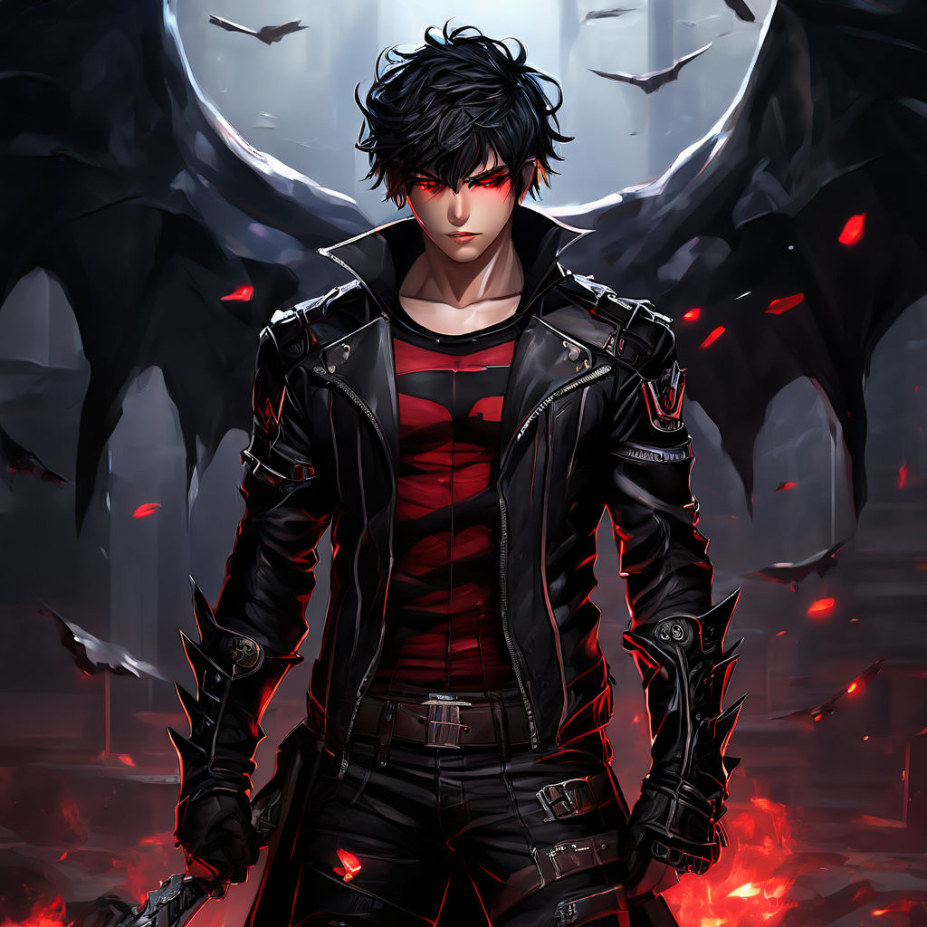 Full body portrait anime style male character by DahB00GST3R - Playground