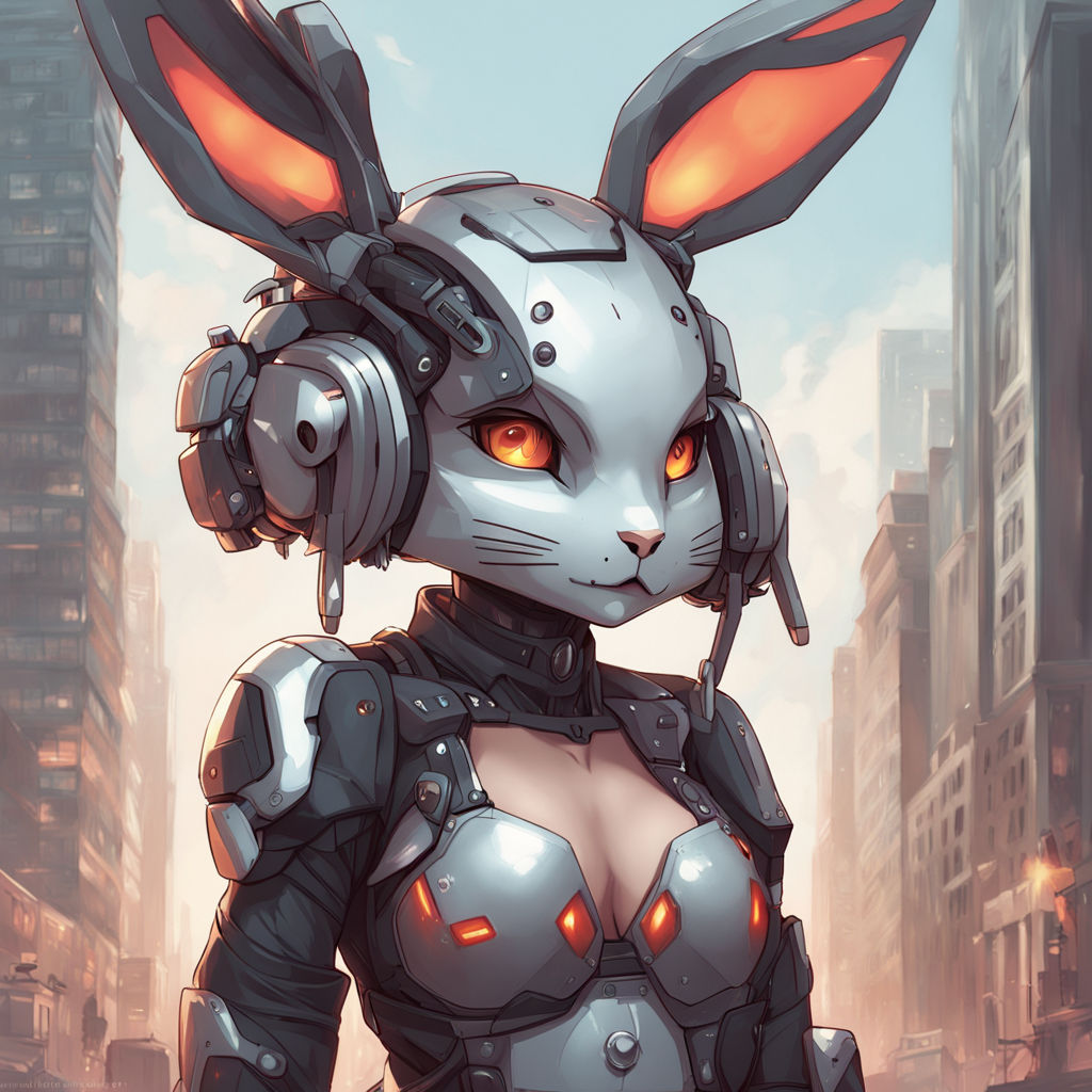 cyborg anime bunny girl