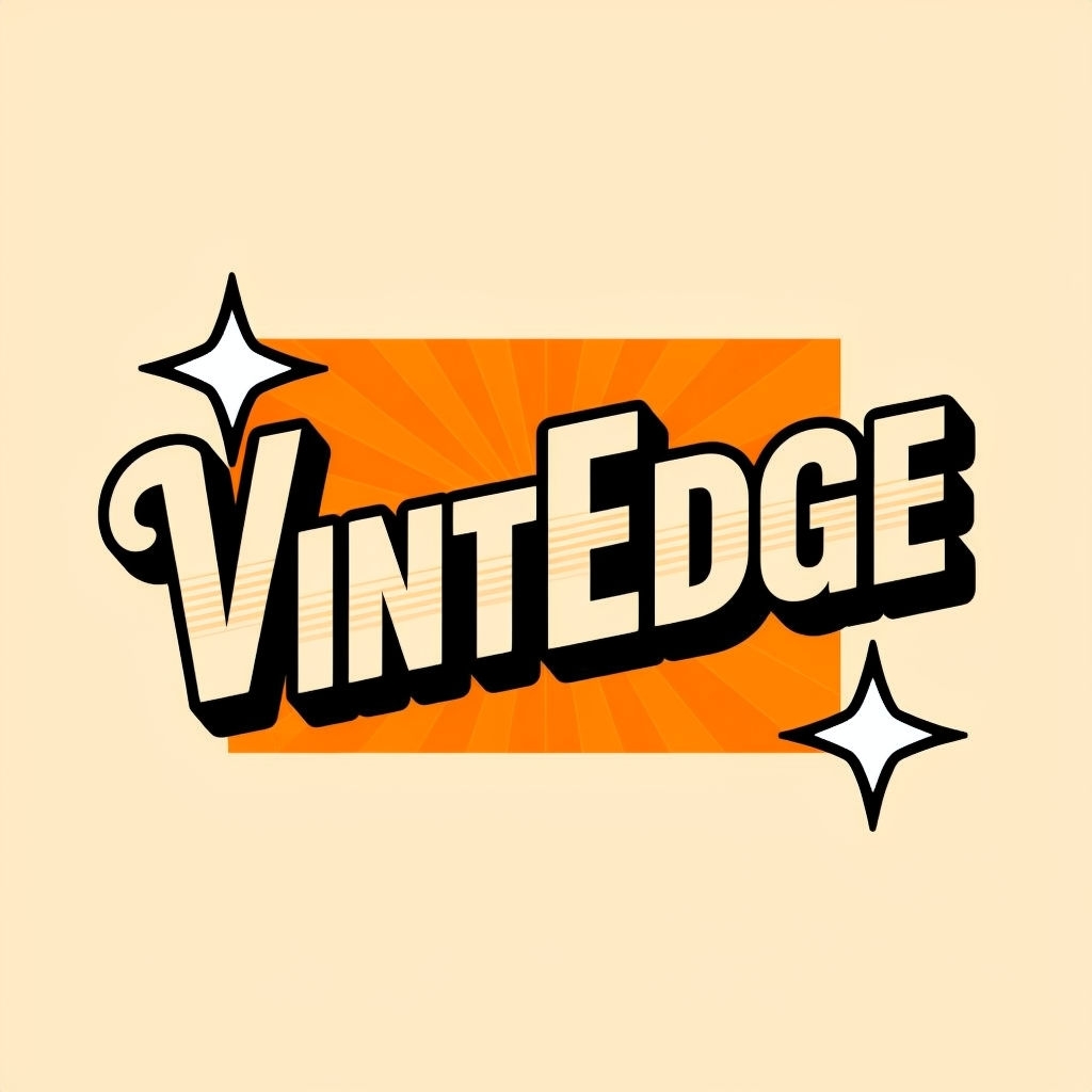 Retro VintEdge Logo with Vintage and Edgy Typography Design