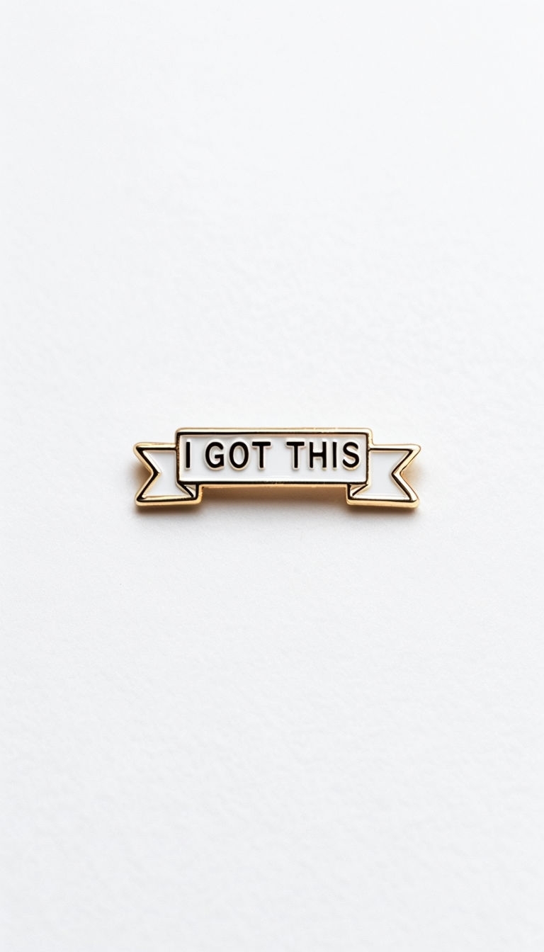 Motivational "I Got This" Gold Pin Design Phone Case Cover