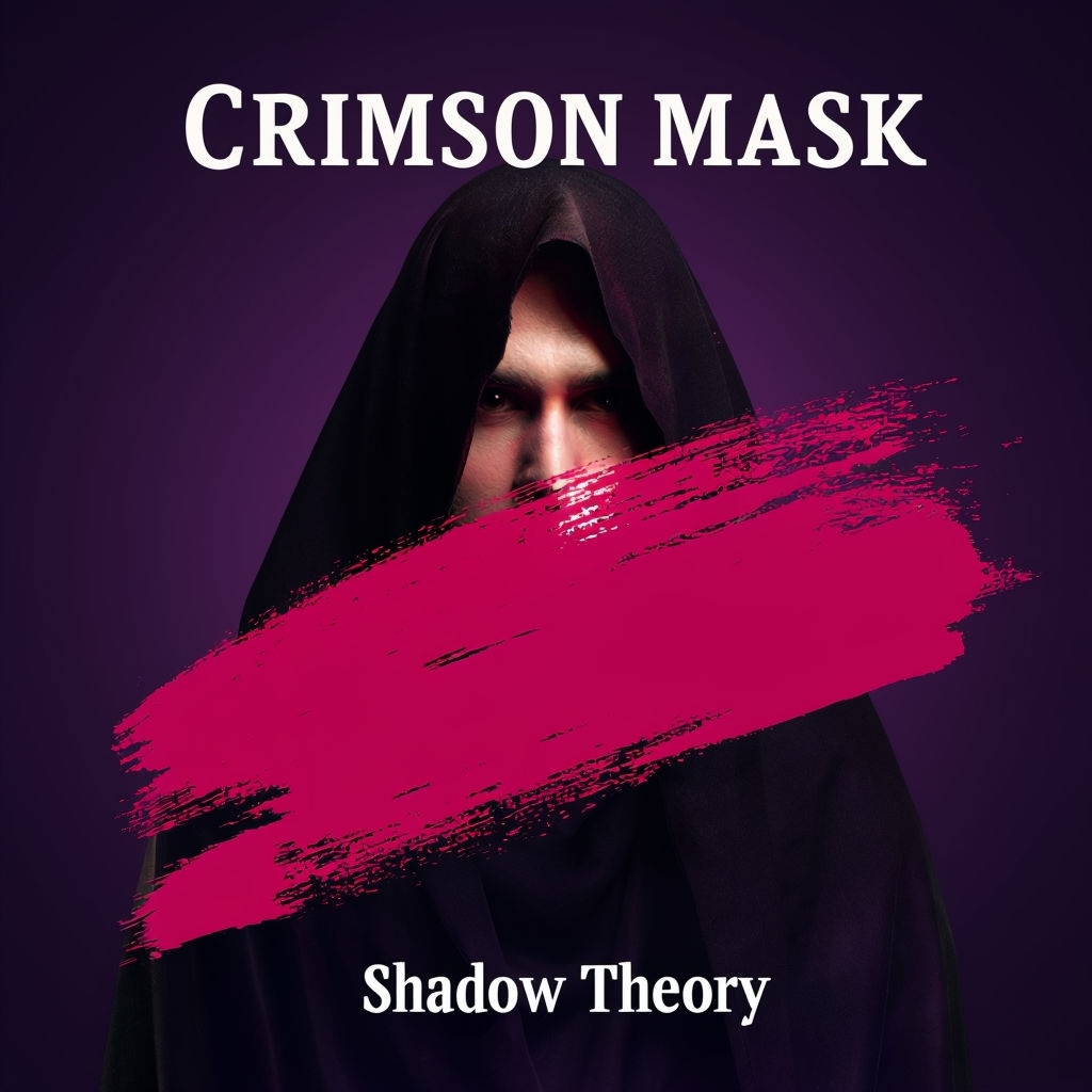 Mysterious Crimson Mask Shadow Theory Album Cover Art Design Spotify Album Cover