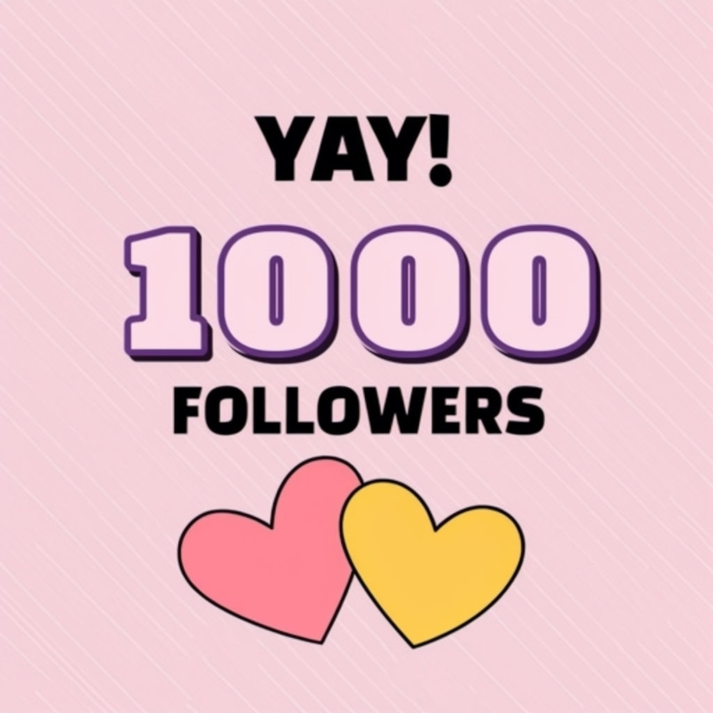 Cheerful Minmalist Graphic Celebrating 100 Followers Social Media Post