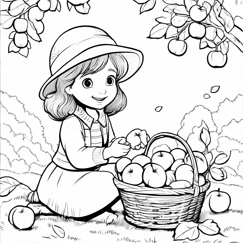 Create a black-and-white coloring page featuring in cartoon ... by I ...