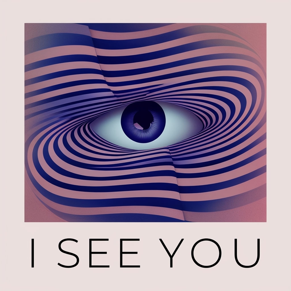 Surreal Optical Illusion Eye Design for Modern Spotify Album Cover