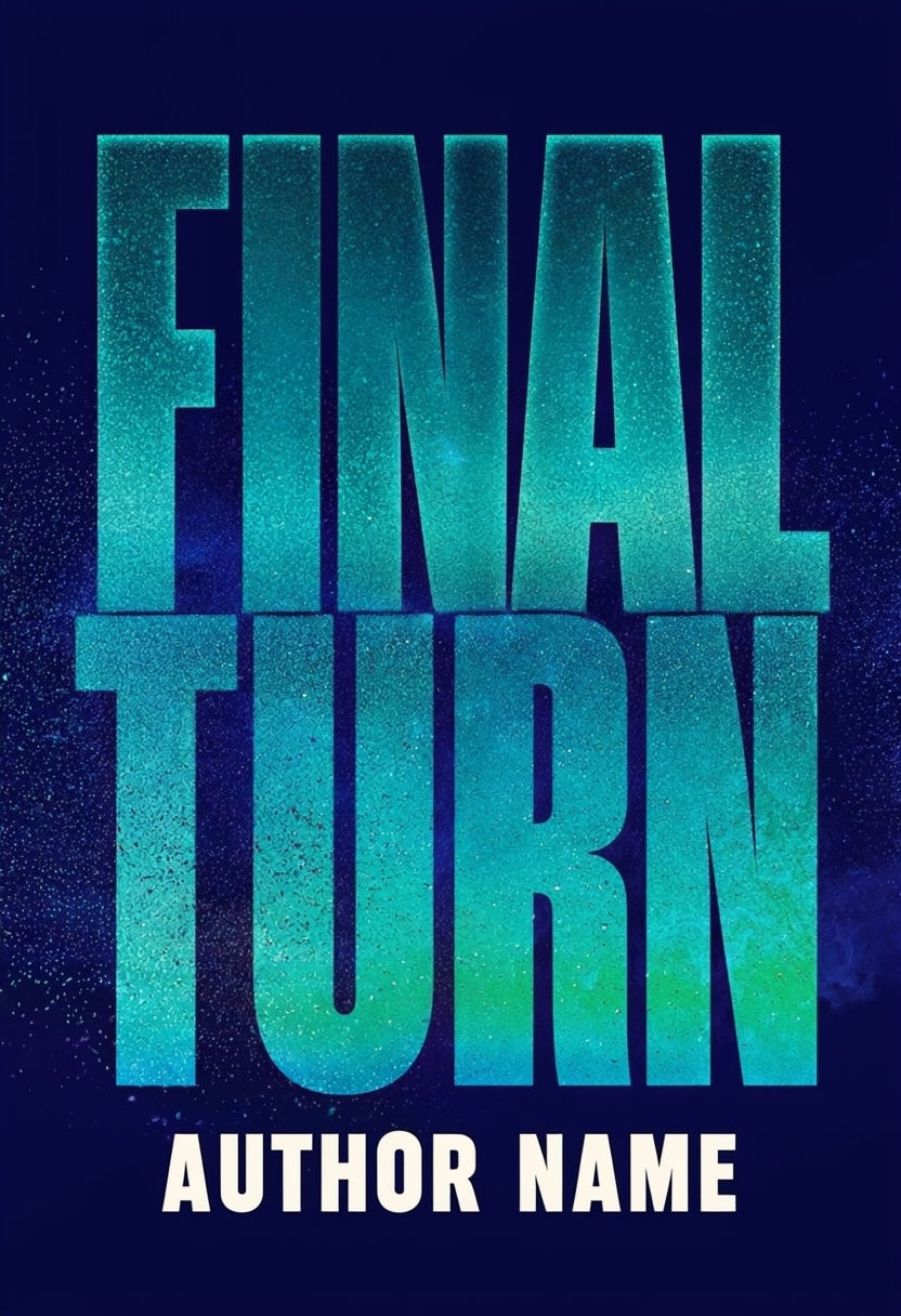 Vibrant FINAL TURN Typography EBook Cover Design with Depth