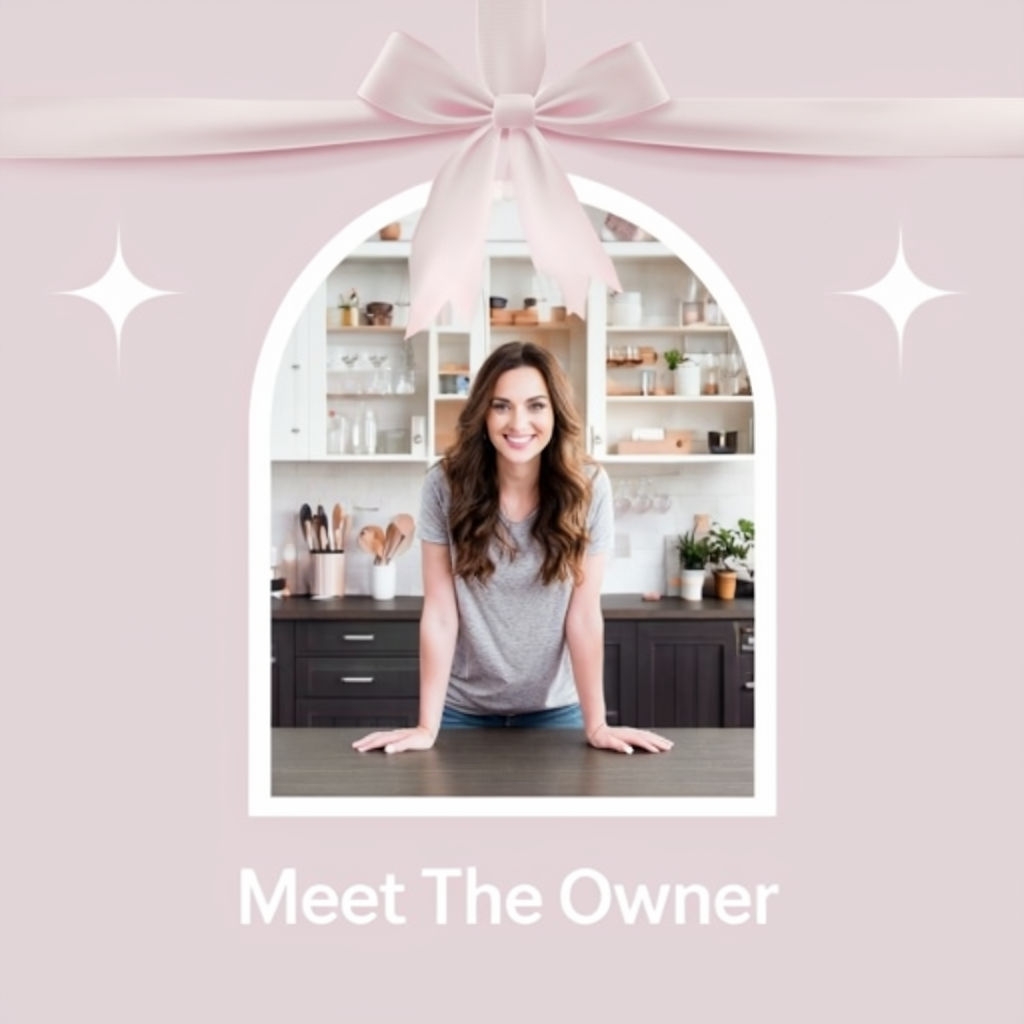 Warm Meet The Owner Modern Kitchen Design Social Media Post