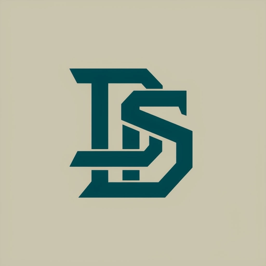 Sophisticated Geometric DS Monogram Logo Design for Branding Monogram