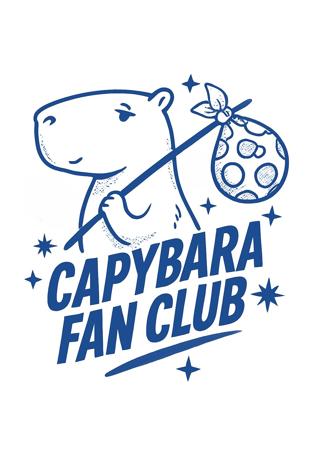 Whimsical Guinea Pig Copybara Fan Club T-Shirt