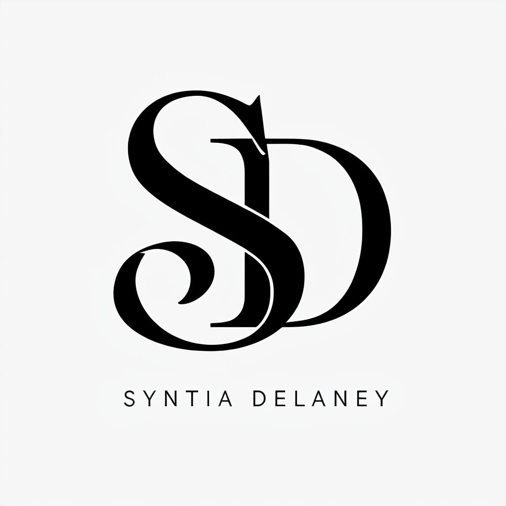Stylish Black and White SD Monogram Logo Design