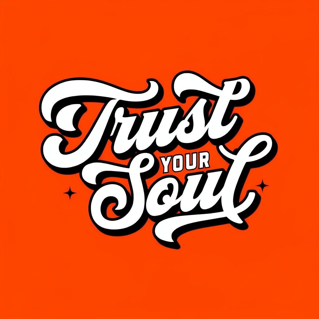 Trust Your Soul Vibrant Typography Design T-Shirt
