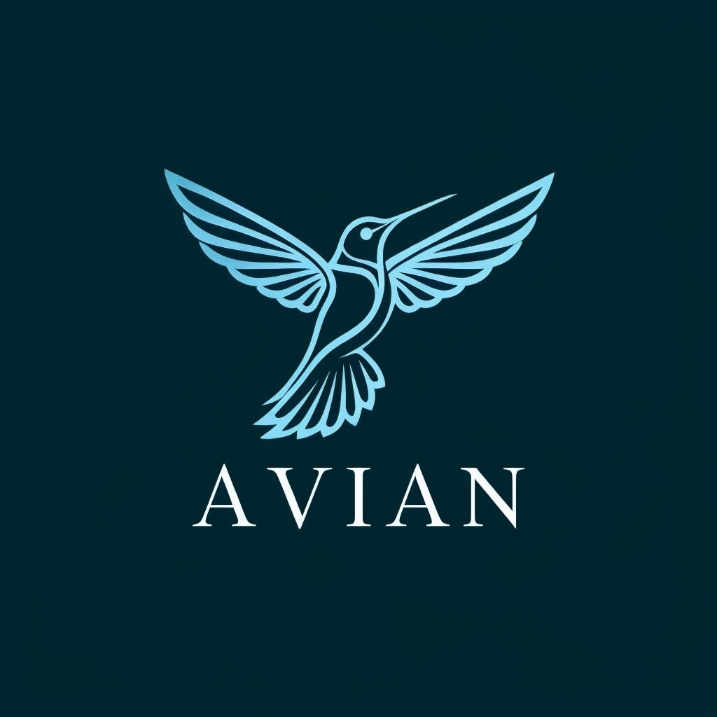 Sleek Modern Hummingbird Logo Design for Corporate Identity Logo