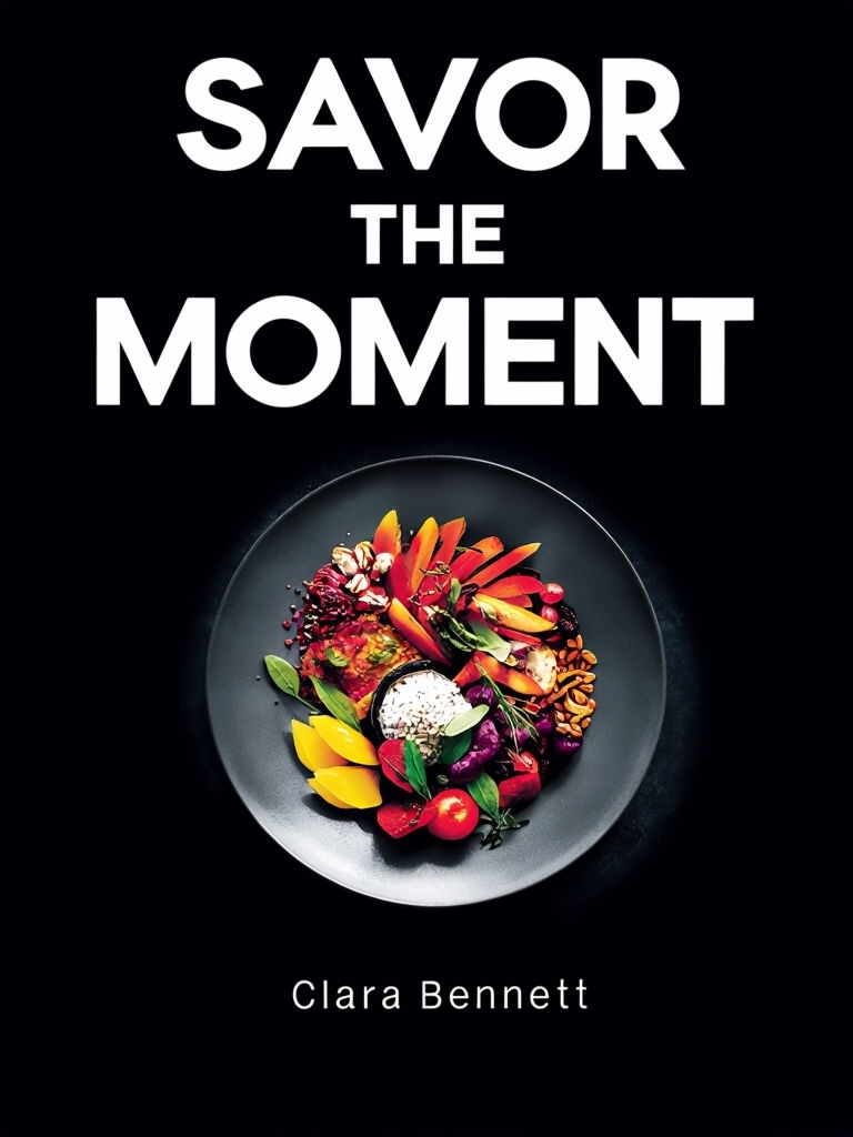 Savor the Moment Minimalist Food EBook Cover Design