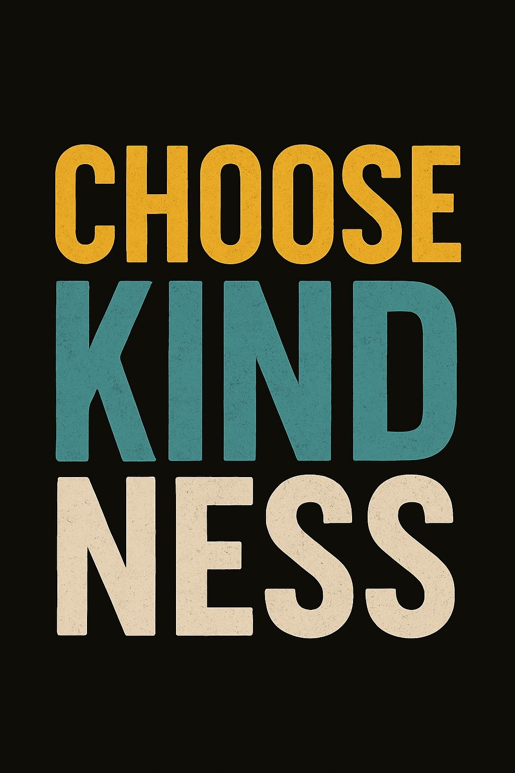 Choose Kindness Minimalist Typography Design T-shirt