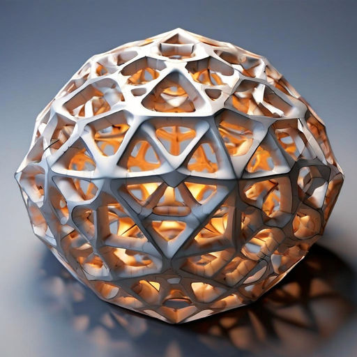 ArchiCAD 3D model of a mesh arranged in a 3V geodesic grid by Света ...