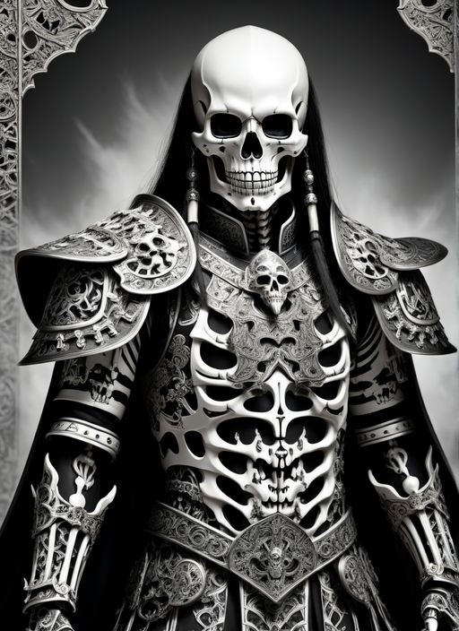 Six Mongol skeleton warrior gods by shane young - Playground