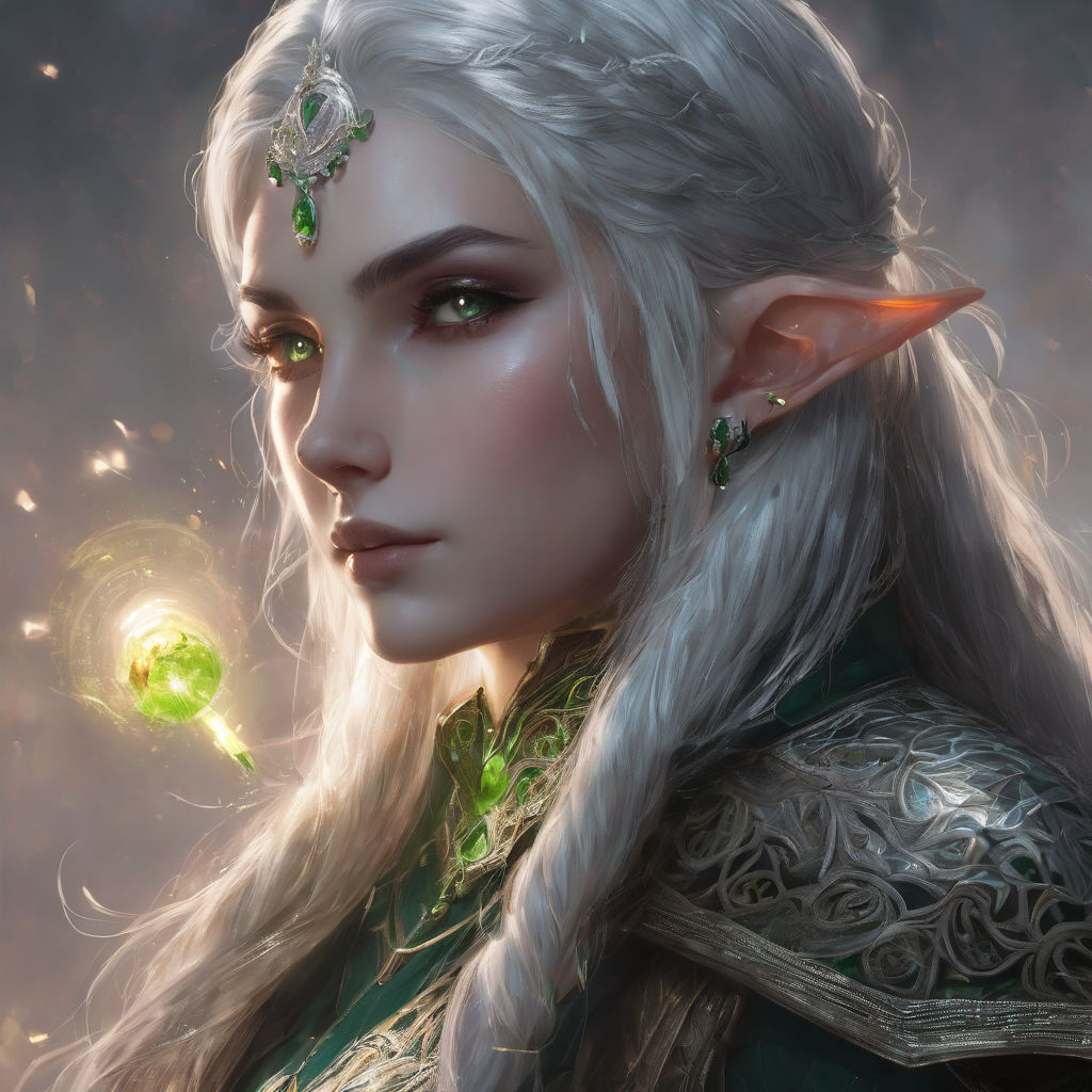 An elf character radiating pure magical essence by Katharina Wildau ...