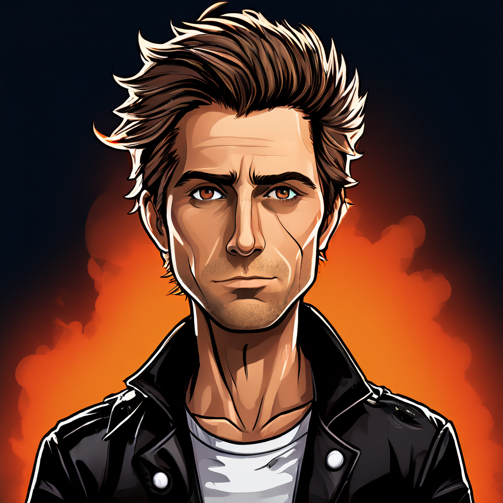 A male character of Mike Dirnt by Steve Duhaime - Playground