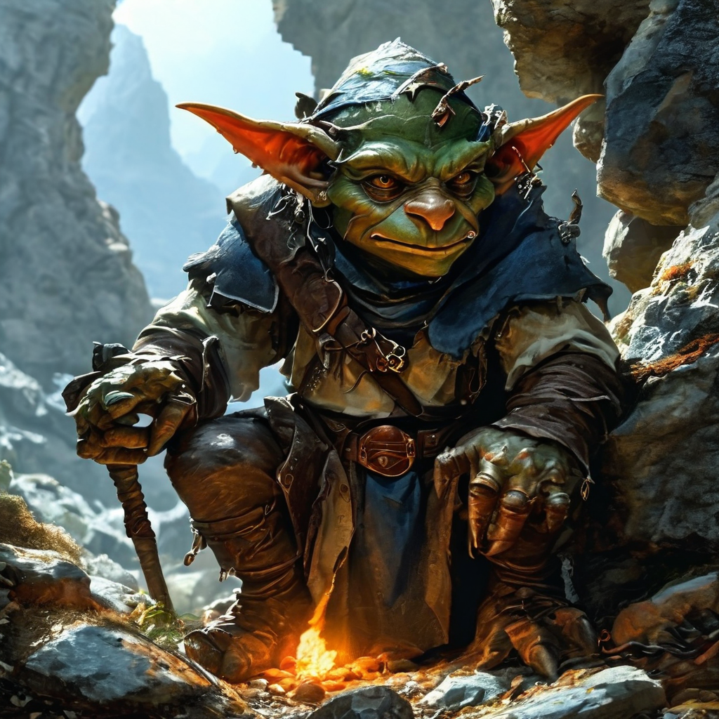 Ein D&D DnD Goblin by Karl-Gottfried Götze - Playground