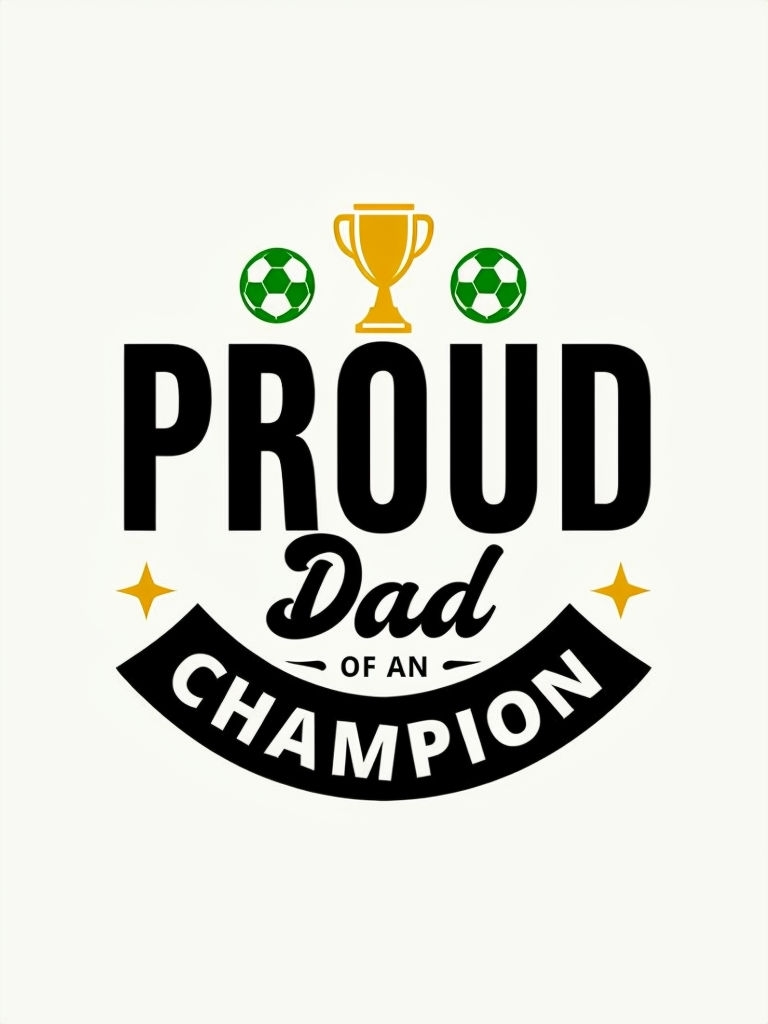 Proud Dad of a Champion Soccer Player T-Shirt