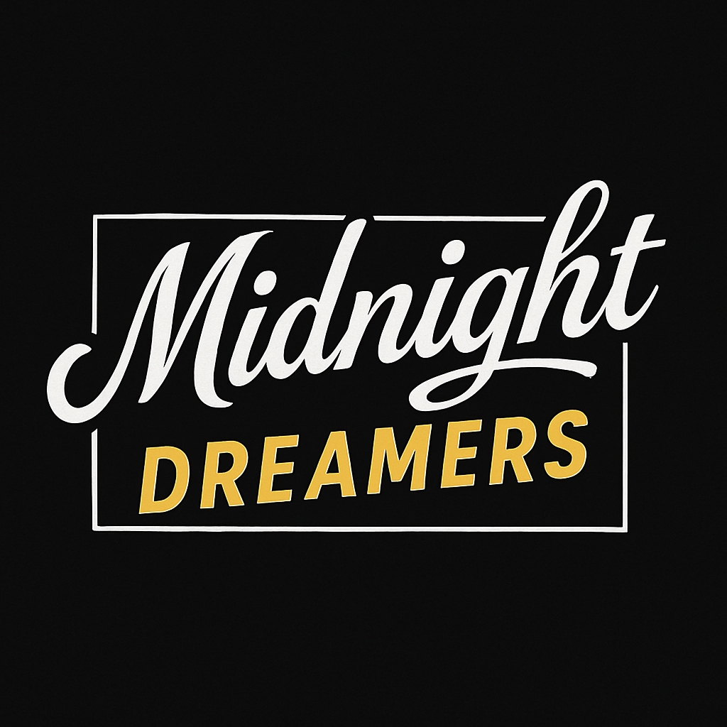 Elegant Midnight Dreamers Typography Logo Design
