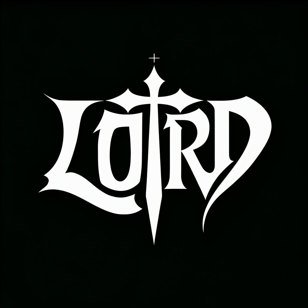 Bold Modern LORD Typography with Religious Elements T-shirt