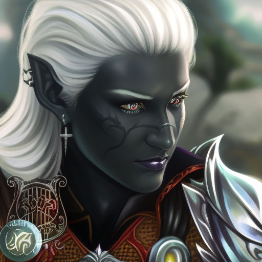 Female Drow Cleric of loth with dark Obsidian skin. by maren.niemeyer ...