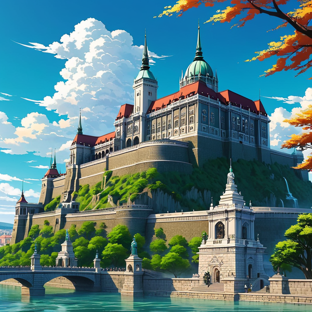 Buda castle budapest anime style by Abdullah_89@hotmail.de - Playground