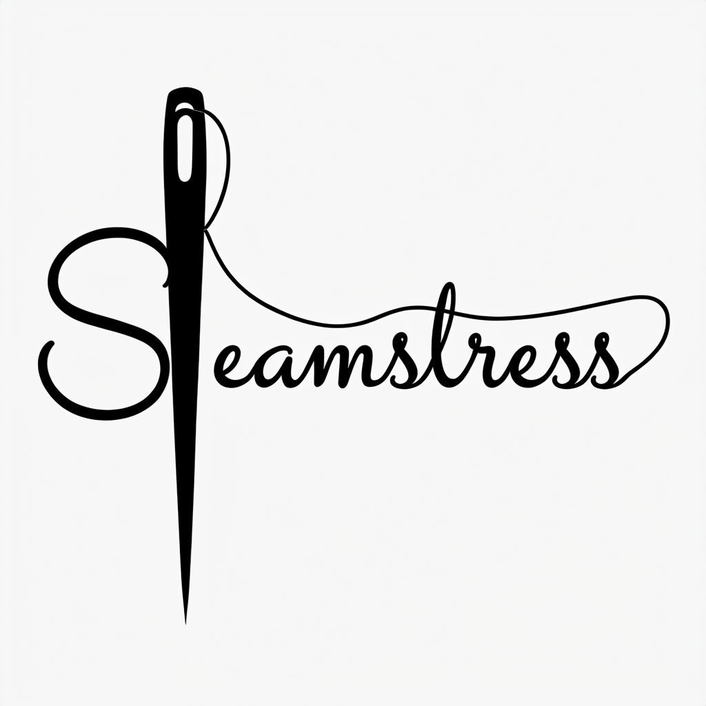 Seamstress Needle Logo 